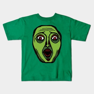 Fright Face (transparent) Kids T-Shirt